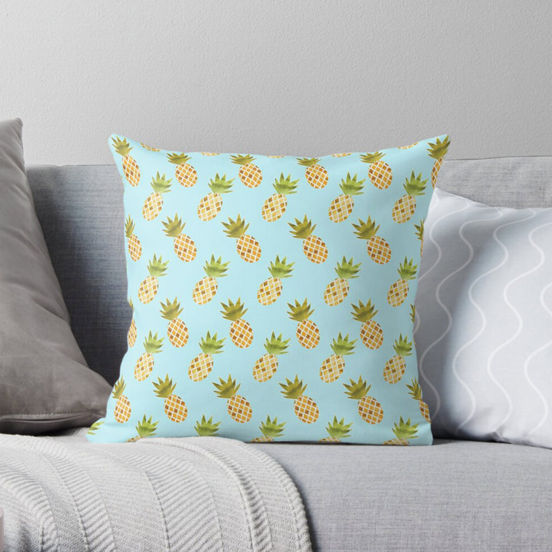 Pineapple Pattern Throw Pillow