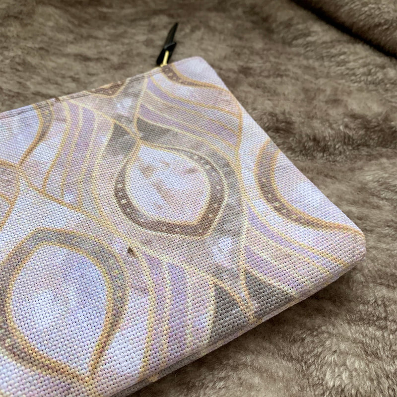 Right side of the quartz pattern pouch from Society6
