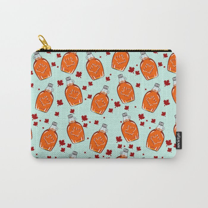 Canadian Maple Syrup Pattern Carry All Pouch from Society6