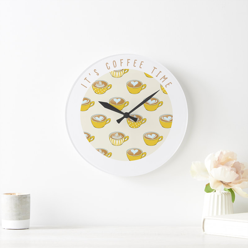 It's Coffee Time Novelty Wall Clock