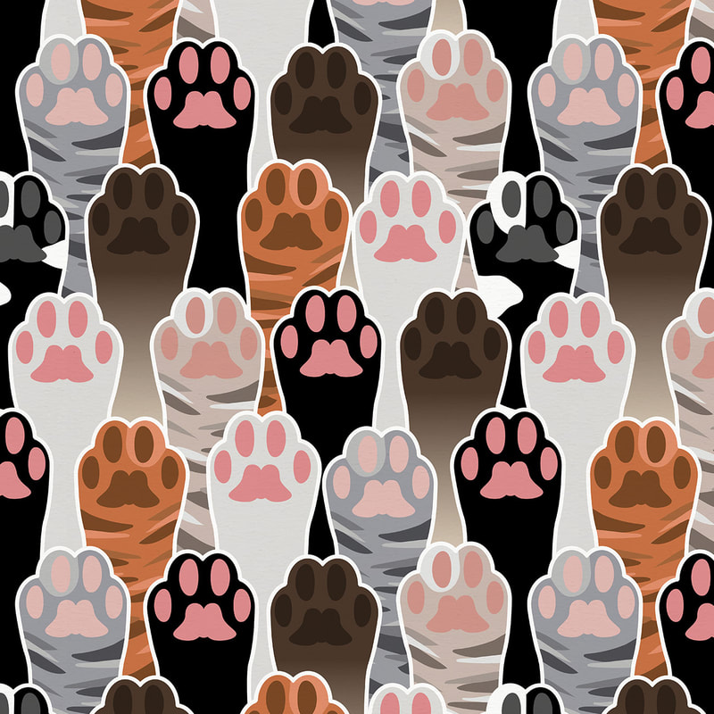 Cat Paws Pattern