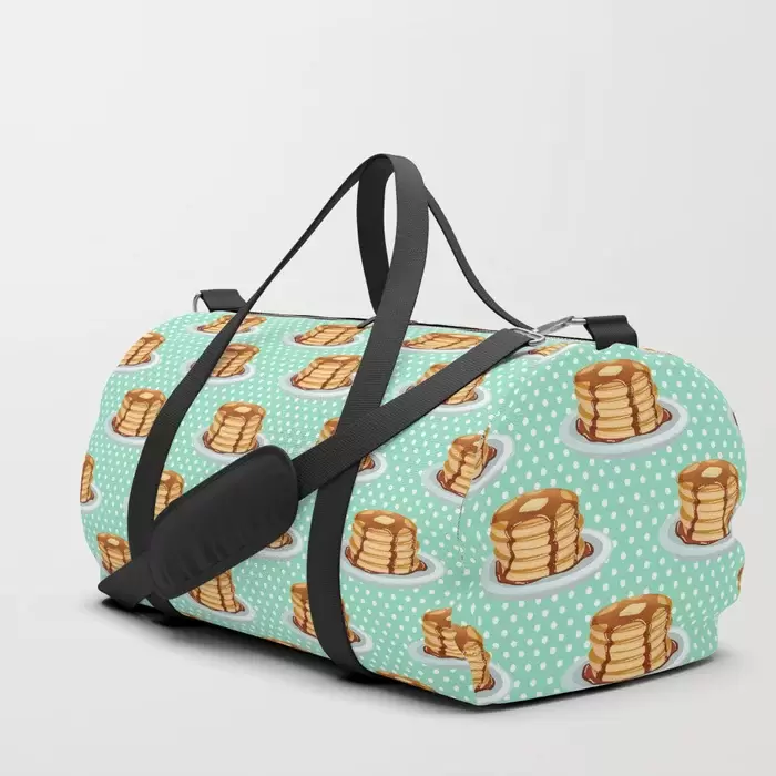 Pancake & Polkadots Pattern Duffel Bag