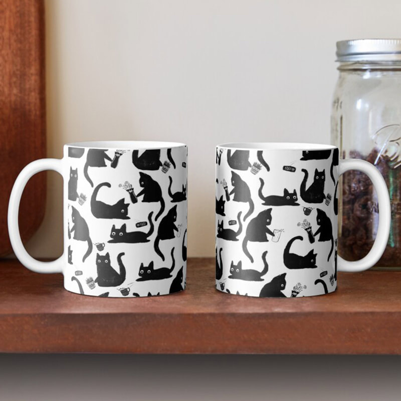 Bad Cats Knocking Stuff Over Coffee Mug