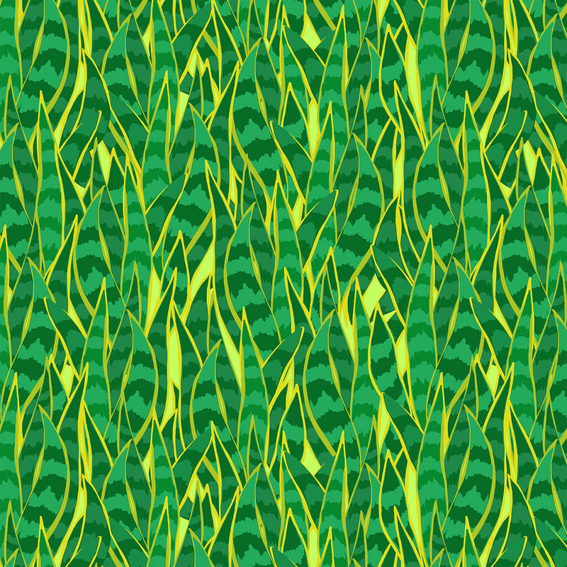 Snake Plant Forest Pattern